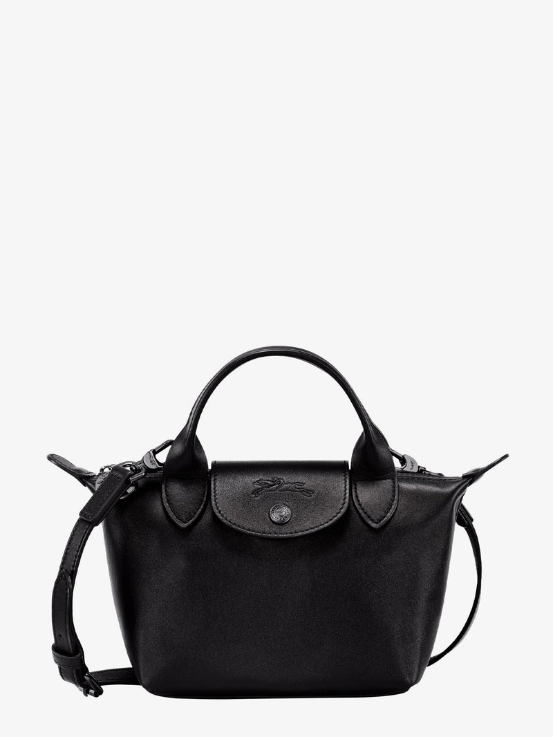 Le Pliage Xtra XS leather crossbody bag with engraved logo
