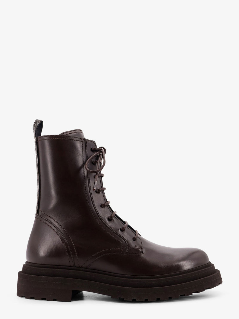 Leather ankle boots