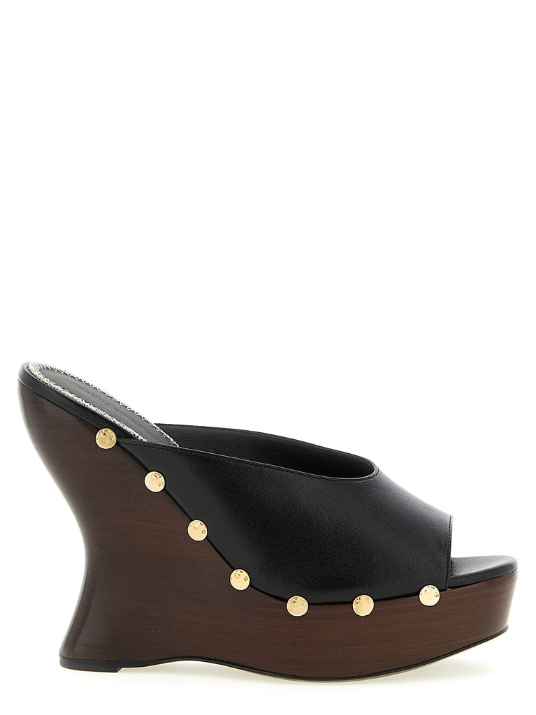 Leather mules