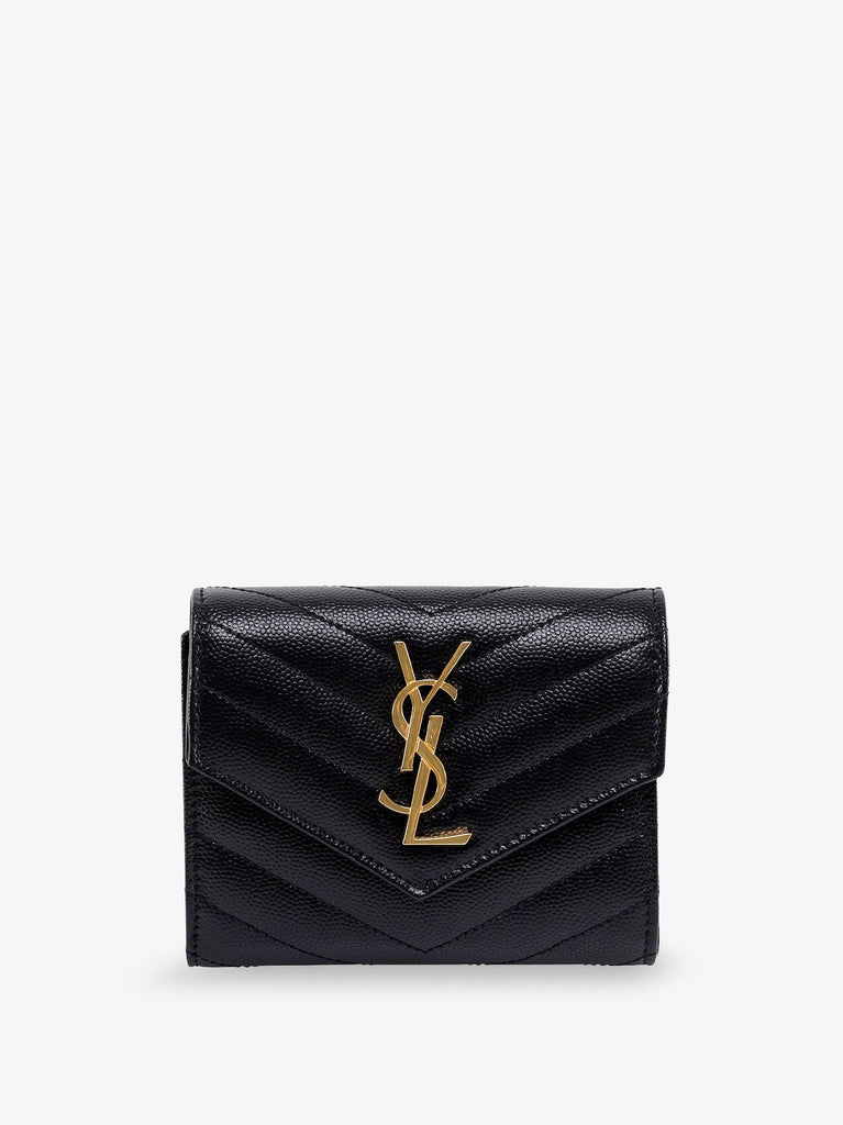 Leather wallet with Cassandre logo on the front
