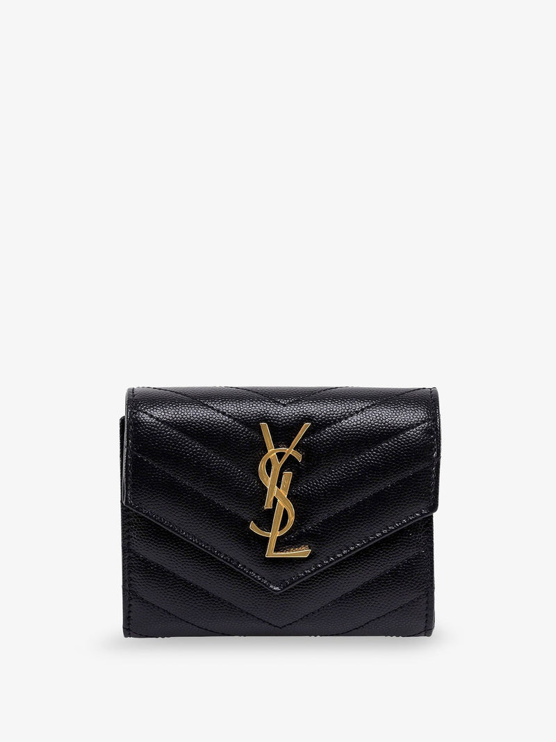 Leather wallet with Cassandre logo on the front