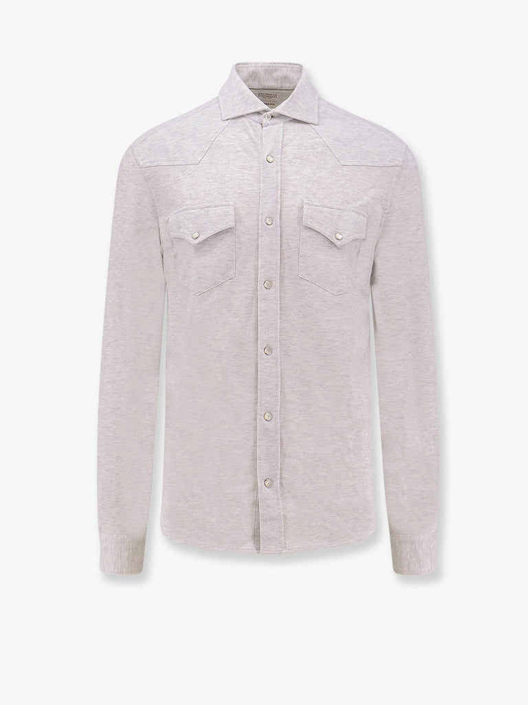 Leisure-fit cotton shirt
