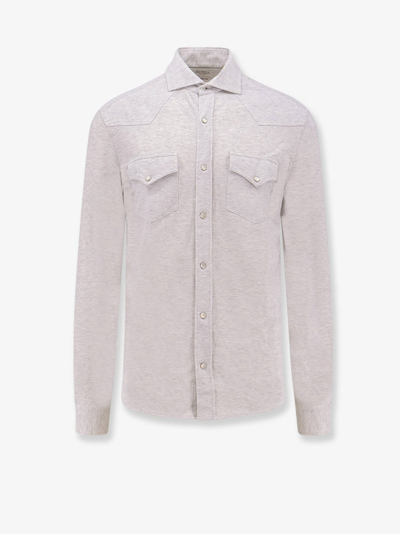 Leisure-fit cotton shirt