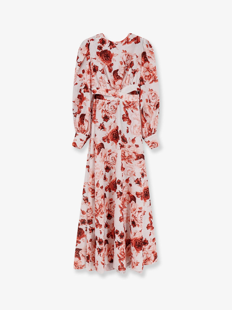 Linen and cotton blend long dress