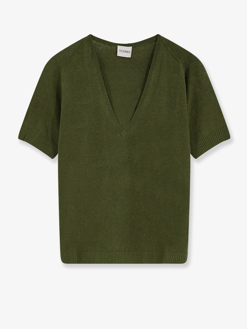 Linen and cotton blend sweater