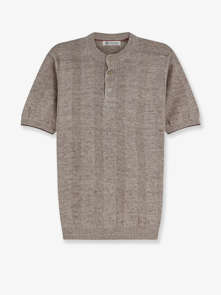 Linen and cotton blend sweater
