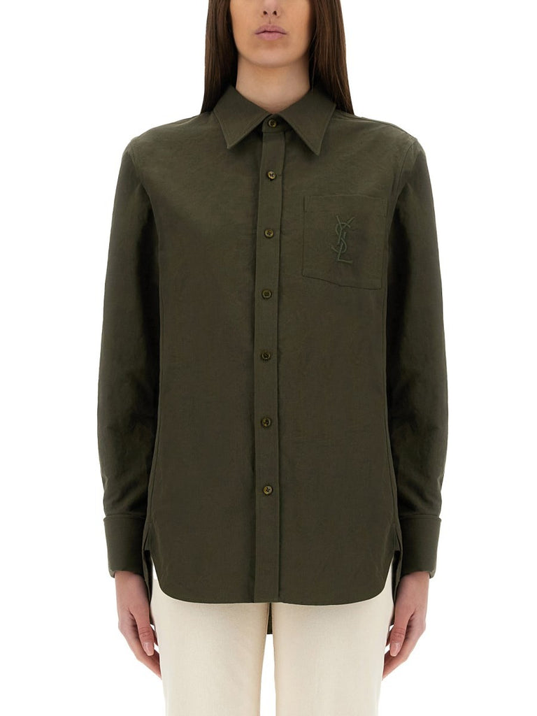 LINEN AND COTTON "CASSANDRE" SHIRT