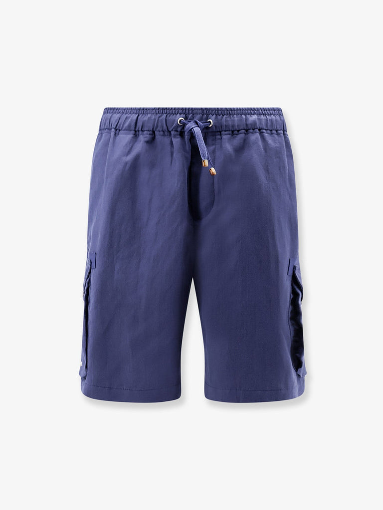 Linen and cotton shorts