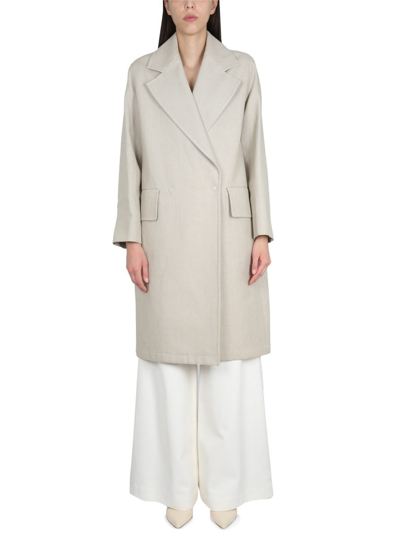 LINEN AND JERSEY DUSTER