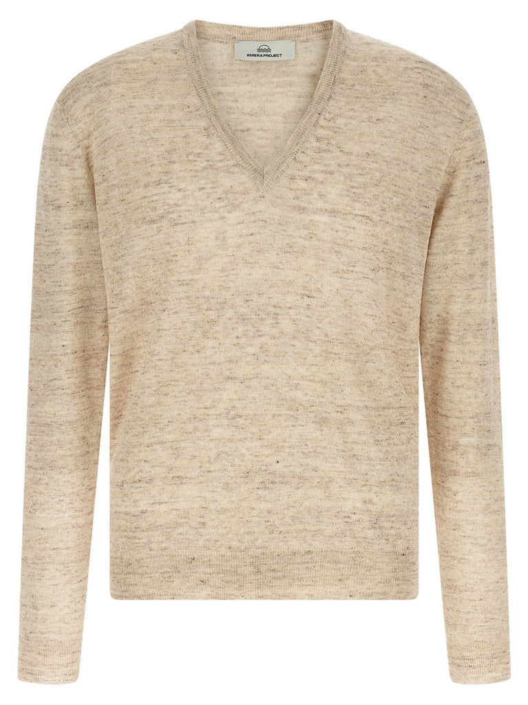 Linen and silk sweater