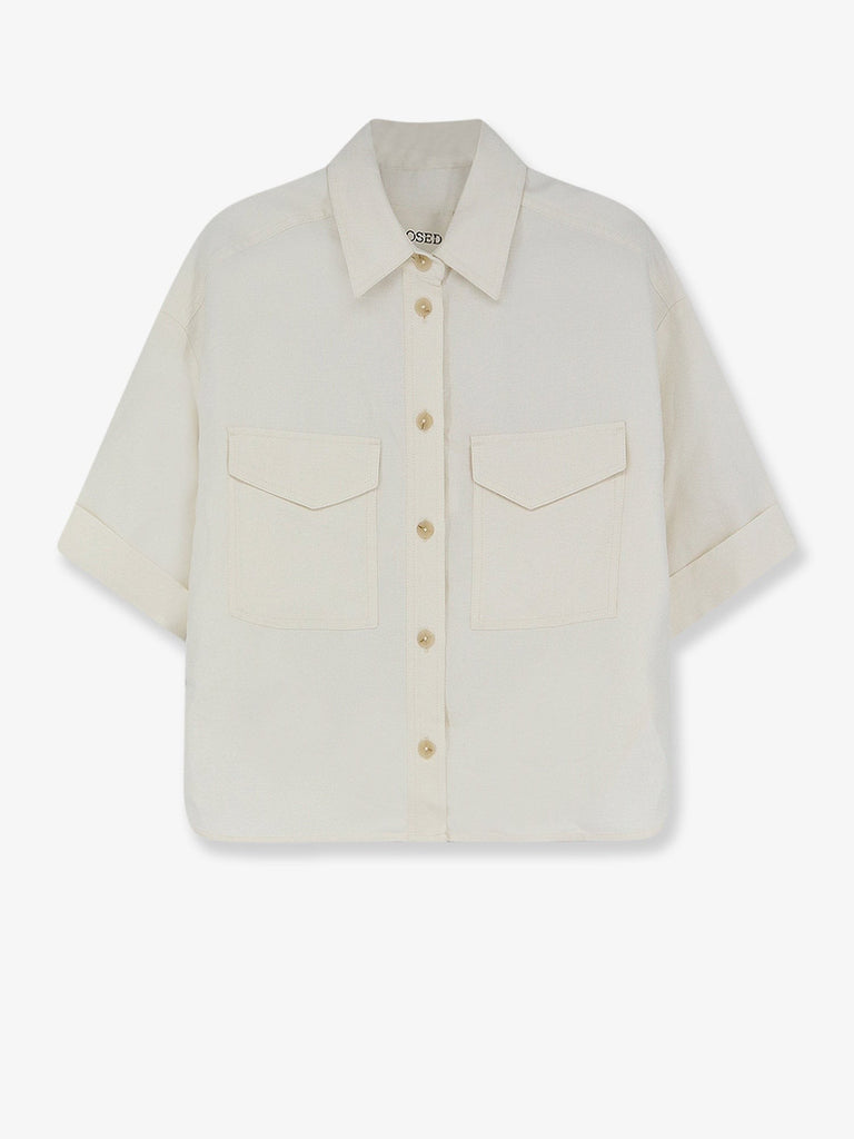 Linen and viscose shirt