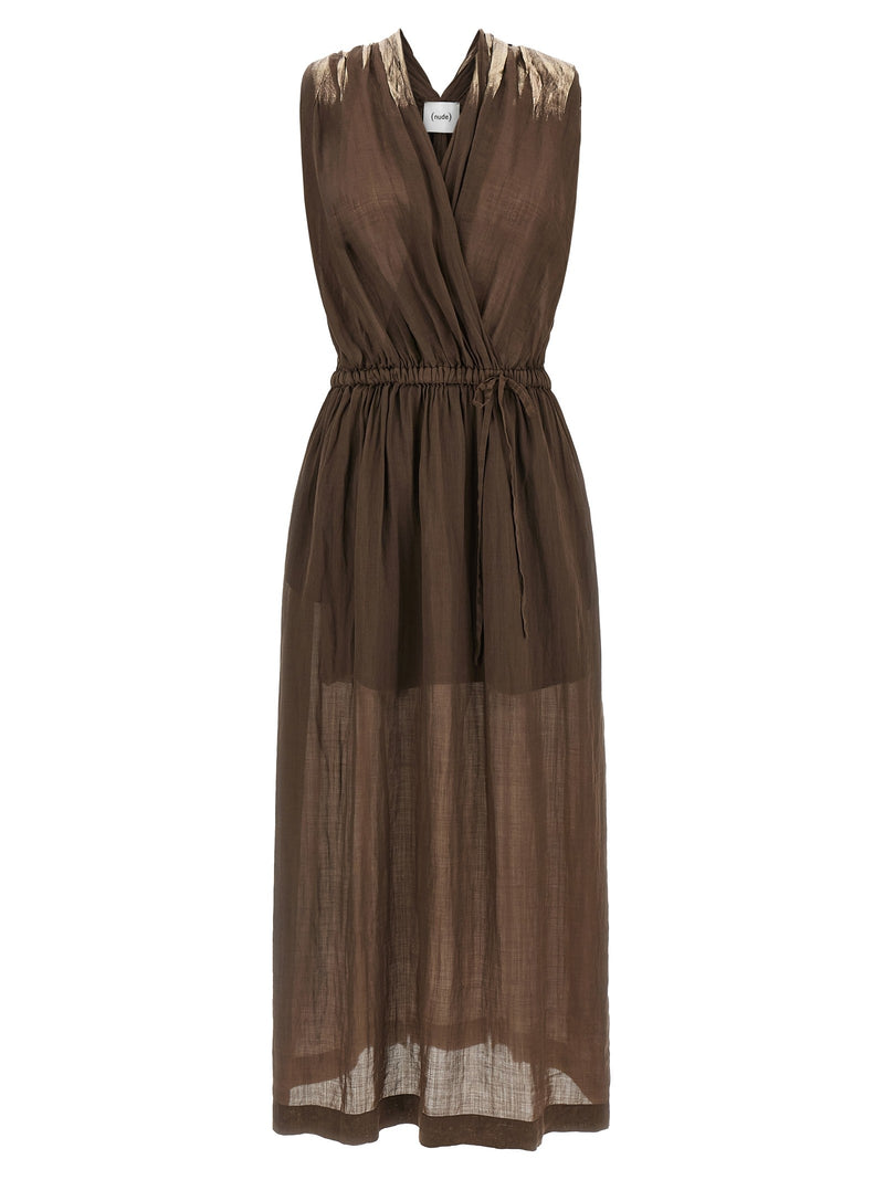 Linen blend dress