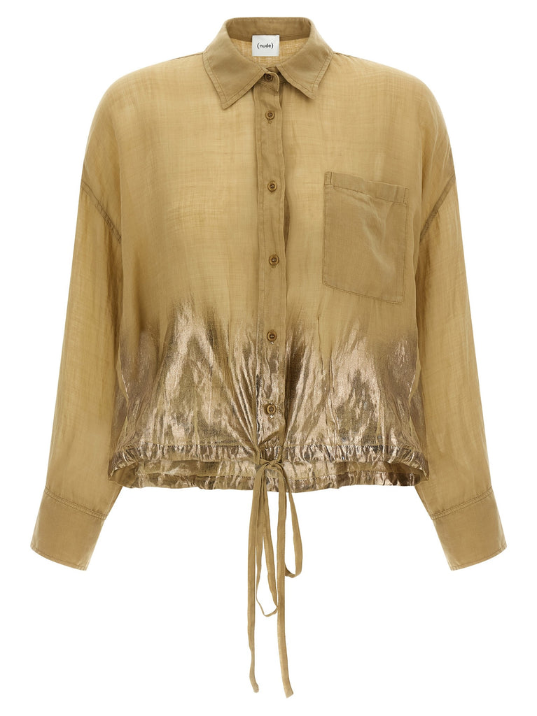 Linen blend shirt