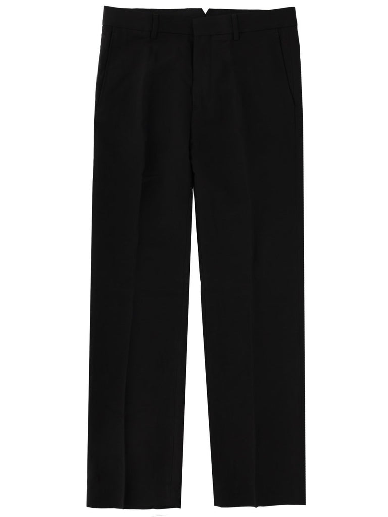 LINEN BLEND STRAIGHT PANTS