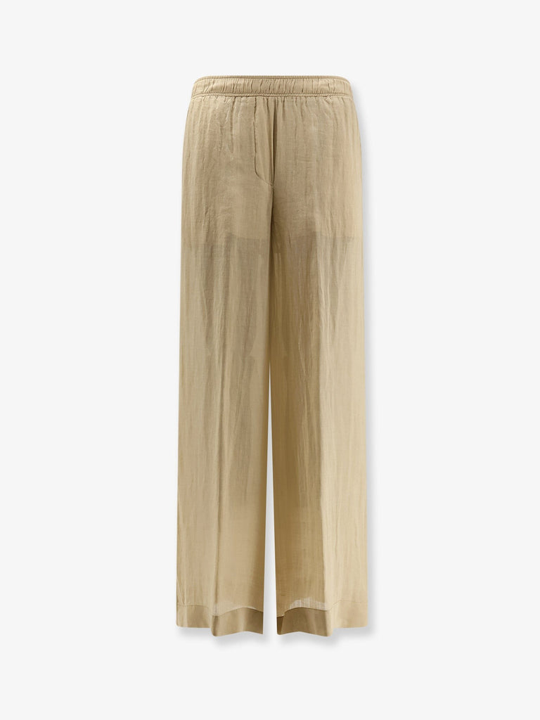Linen blend trousers