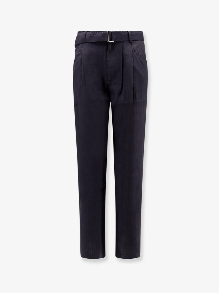 Linen blend trousers