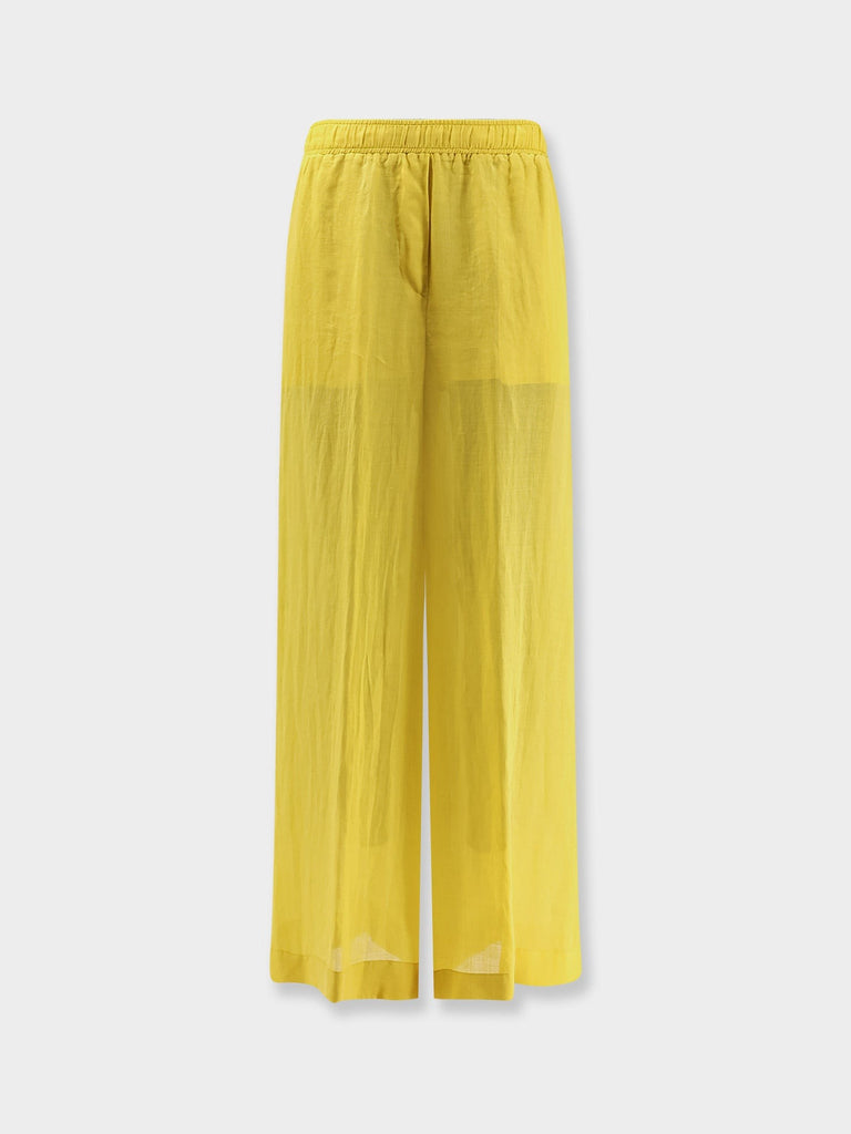 Linen blend trousers