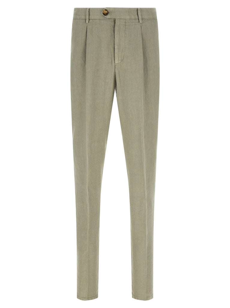 Linen gabardine trousers