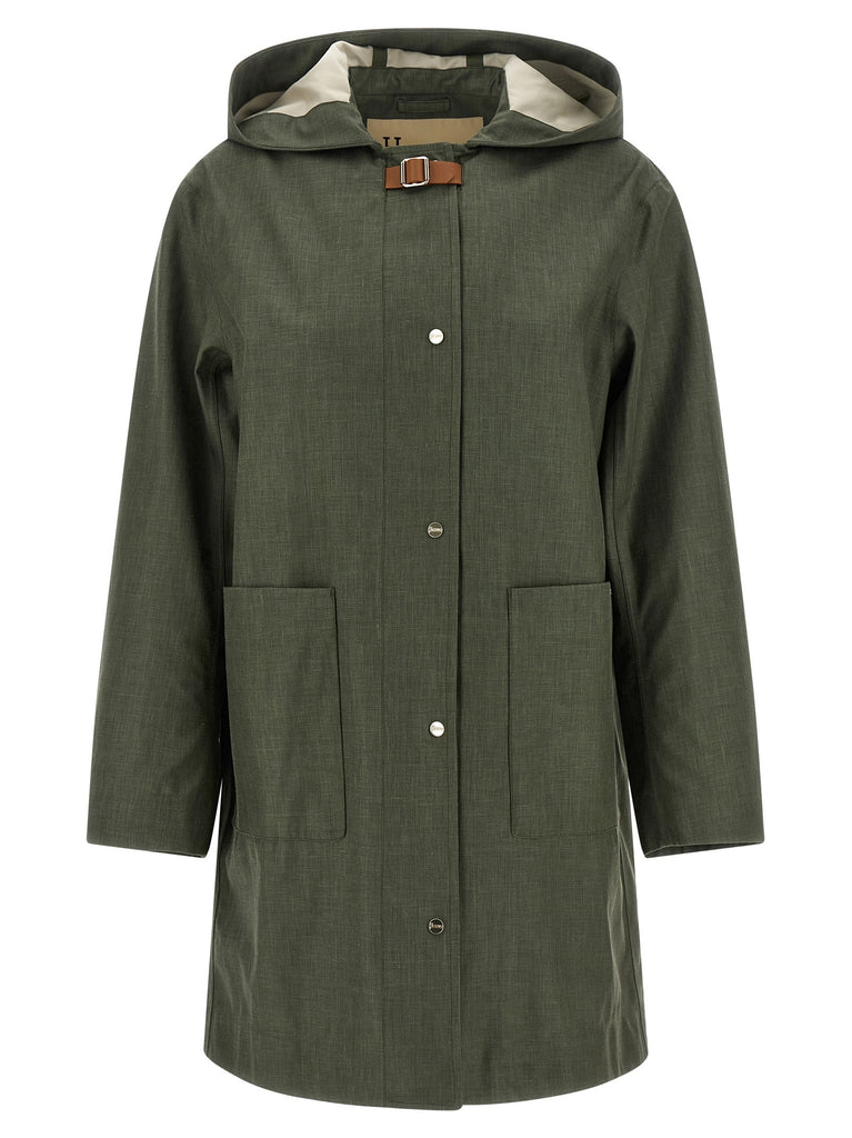 Linen raincoat