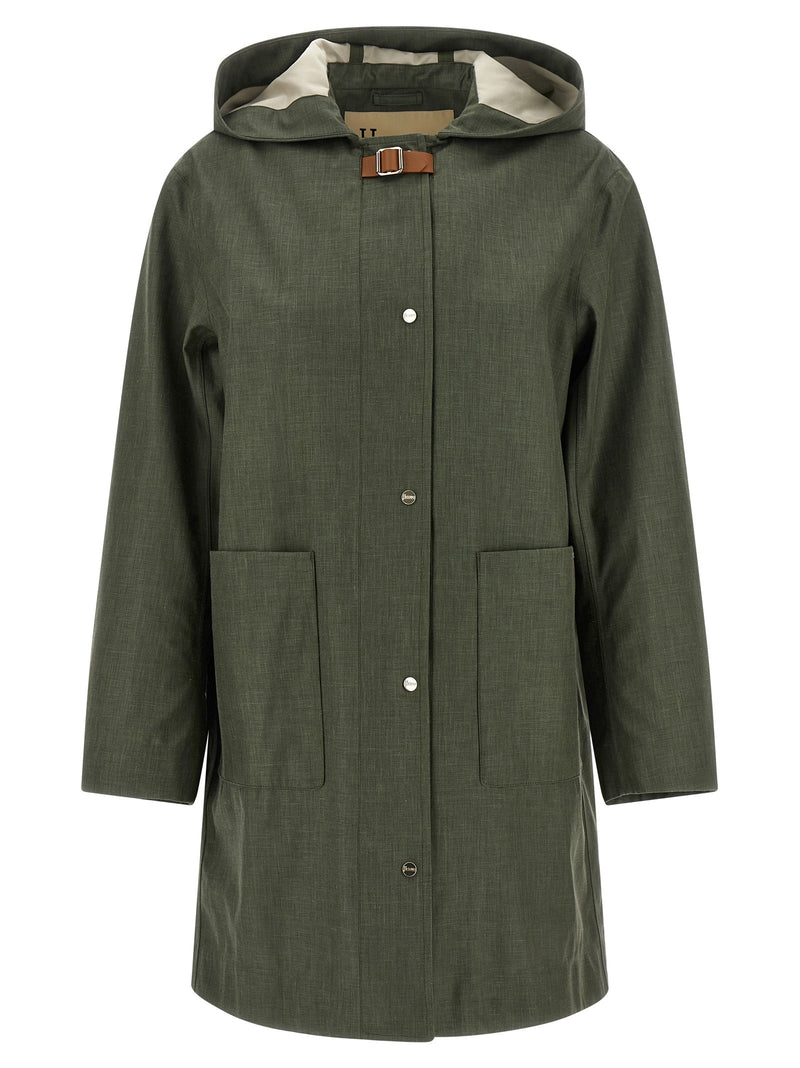 Linen raincoat
