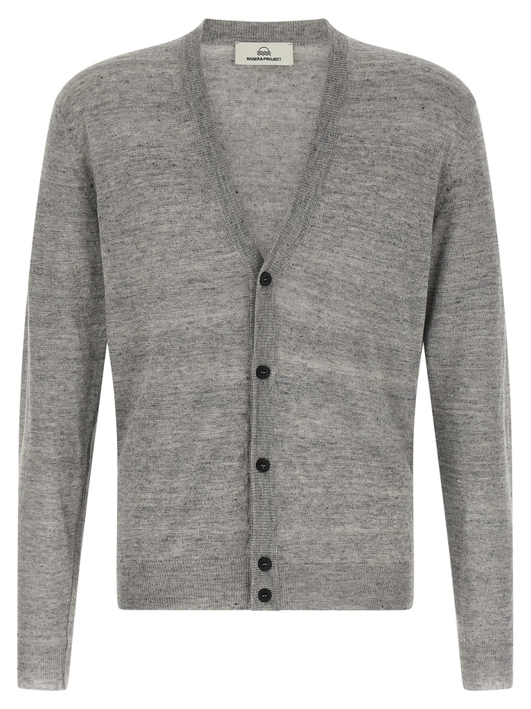 Linen silk cardigan