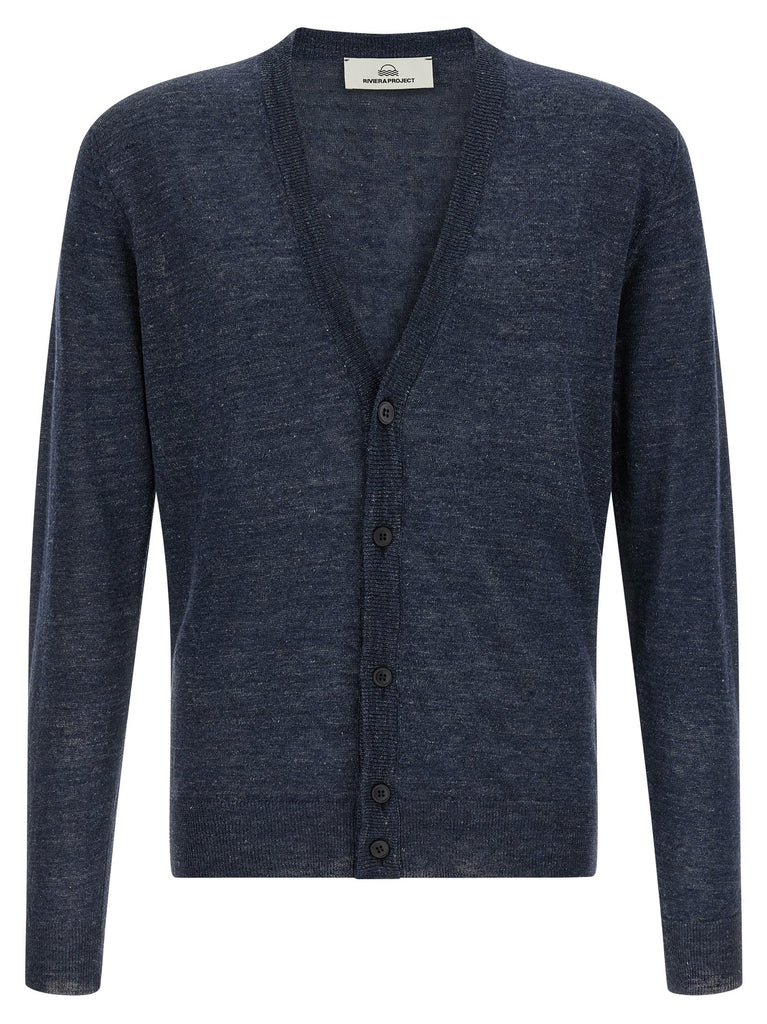 Linen silk cardigan