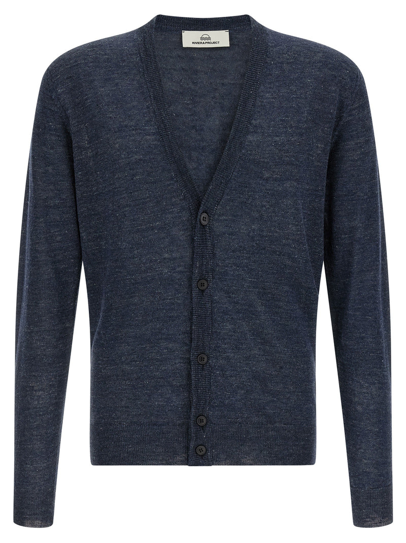 Linen silk cardigan