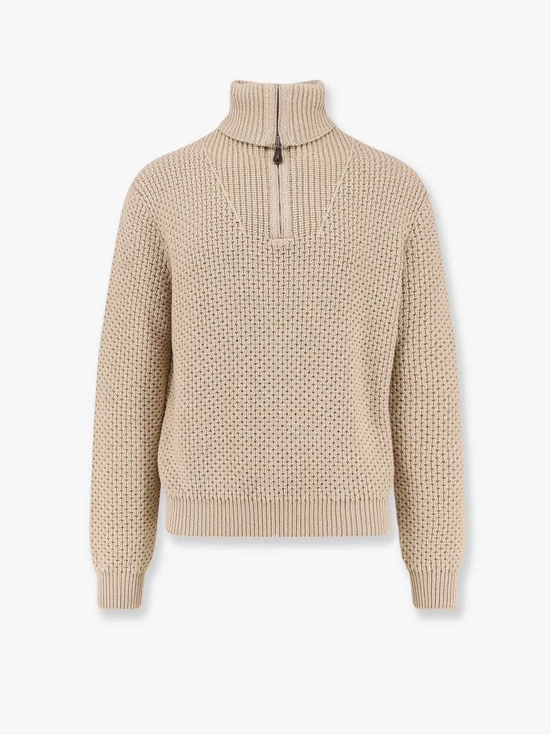 Linen, virgin wool, cashmere and silk blend sweater