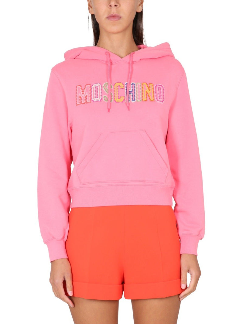 LOGO CROCHET SWEATSHIRT