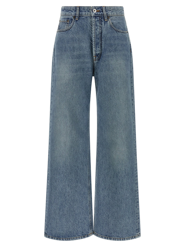 Logo embroidery jeans