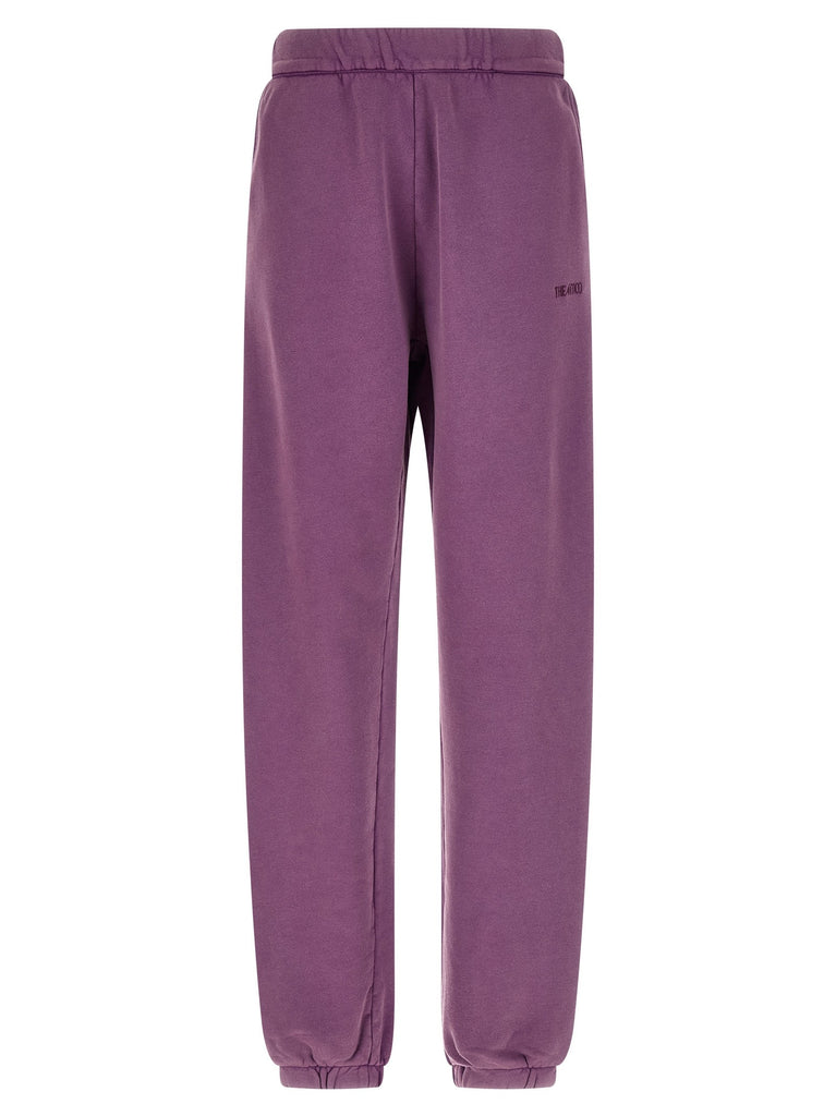 Logo embroidery joggers