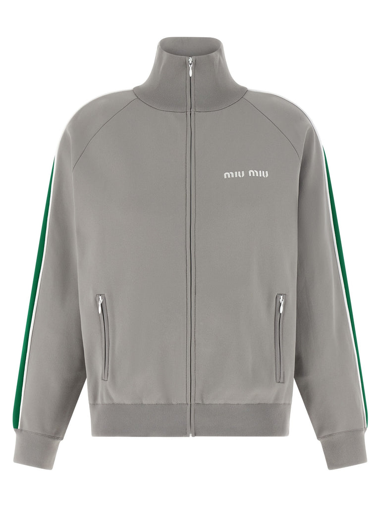 Logo embroidery sweatshirt