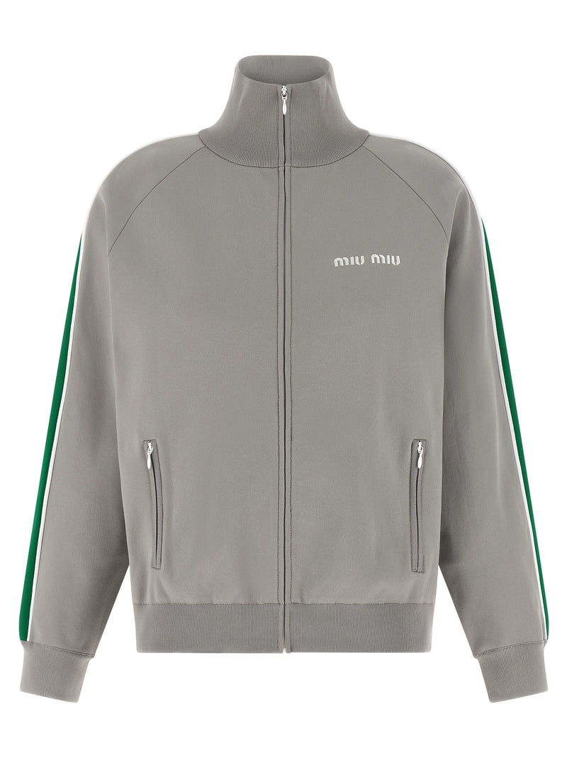 Logo embroidery sweatshirt