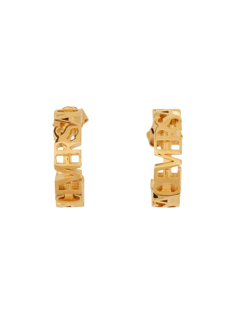 LOGO HOOP EARRINGS