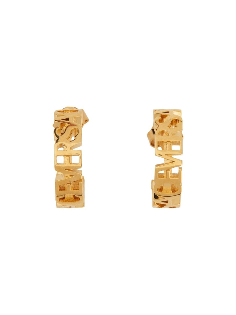 LOGO HOOP EARRINGS