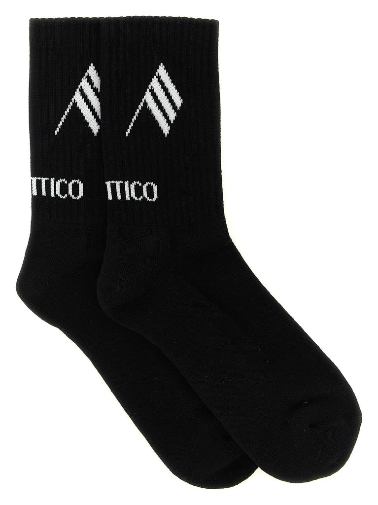 Logo intarsia socks