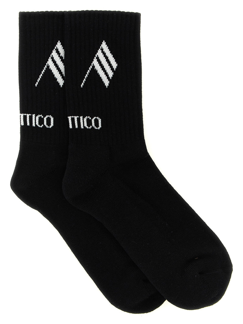 Logo intarsia socks