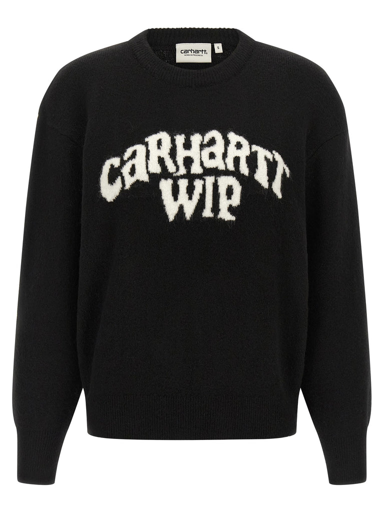 Logo intarsia sweater