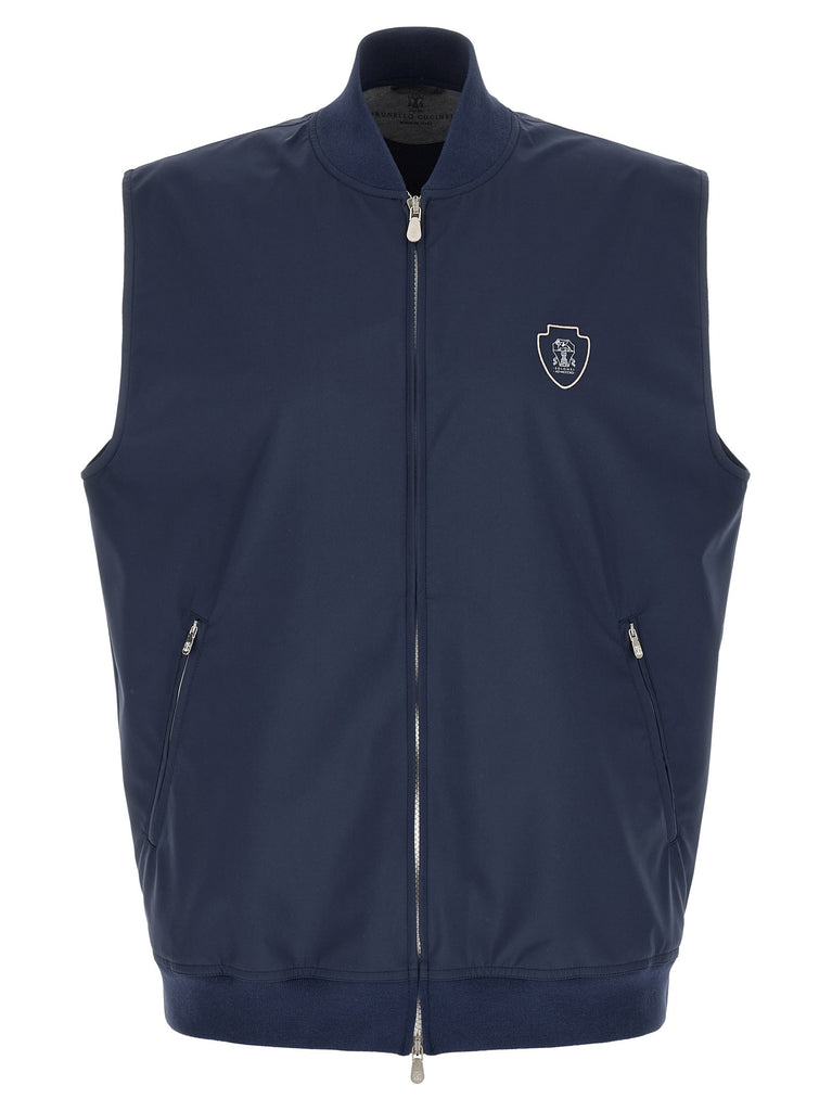 Logo nylon vest