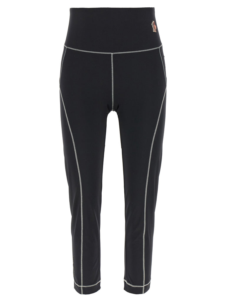 Logo patch leggings