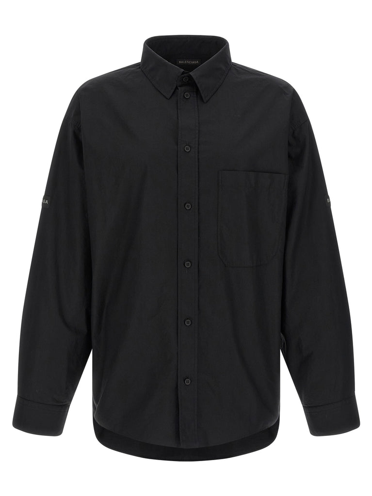 Logo patch shirt