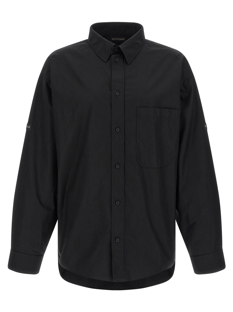 Logo patch shirt