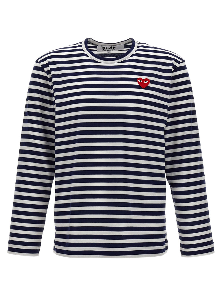 Logo patch stripes t-shirt