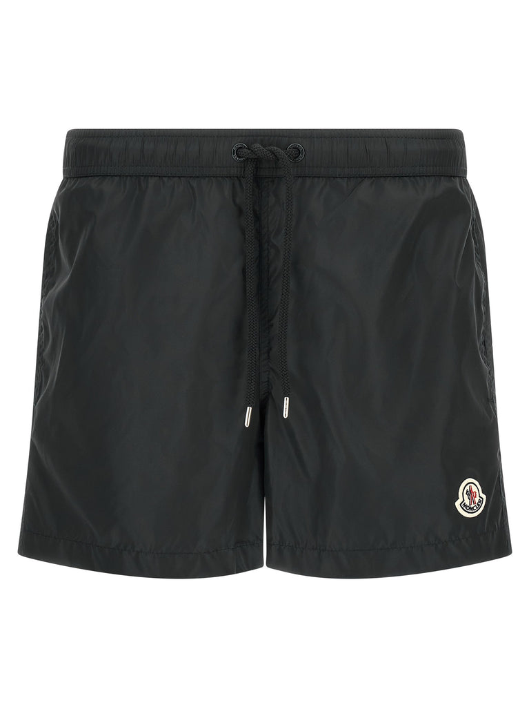 Logo patch swim shorts