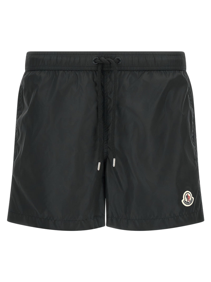 Logo patch swim shorts