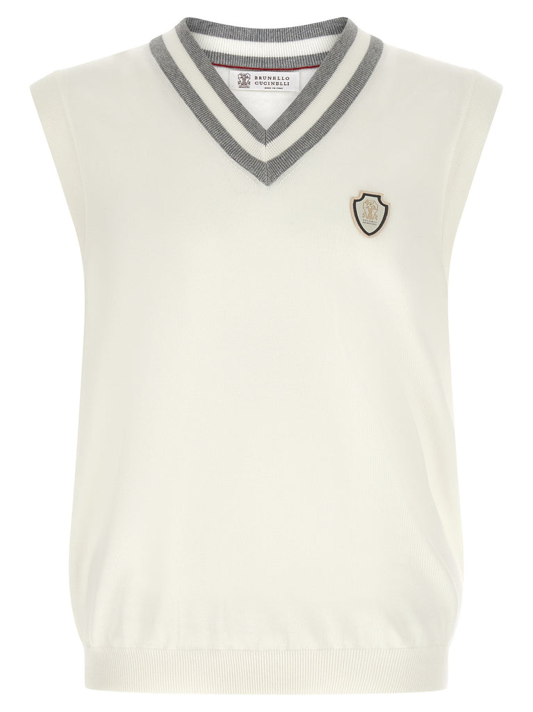 Logo patch vest