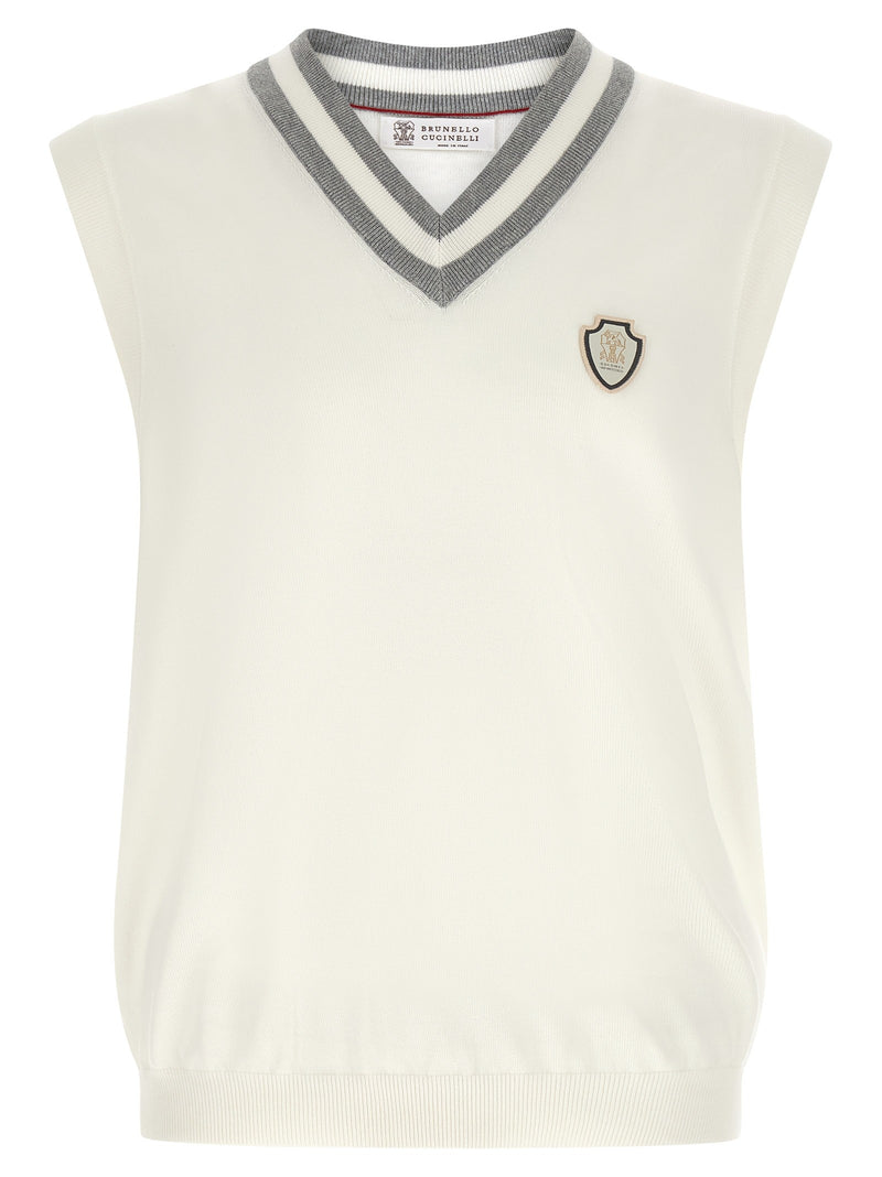 Logo patch vest