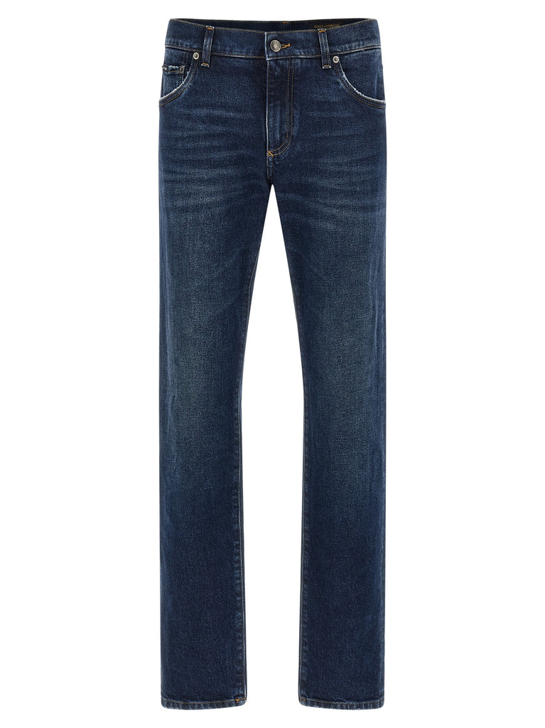 Logo plaque jeans