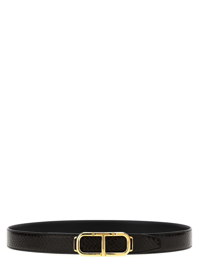 Logo reversible belt