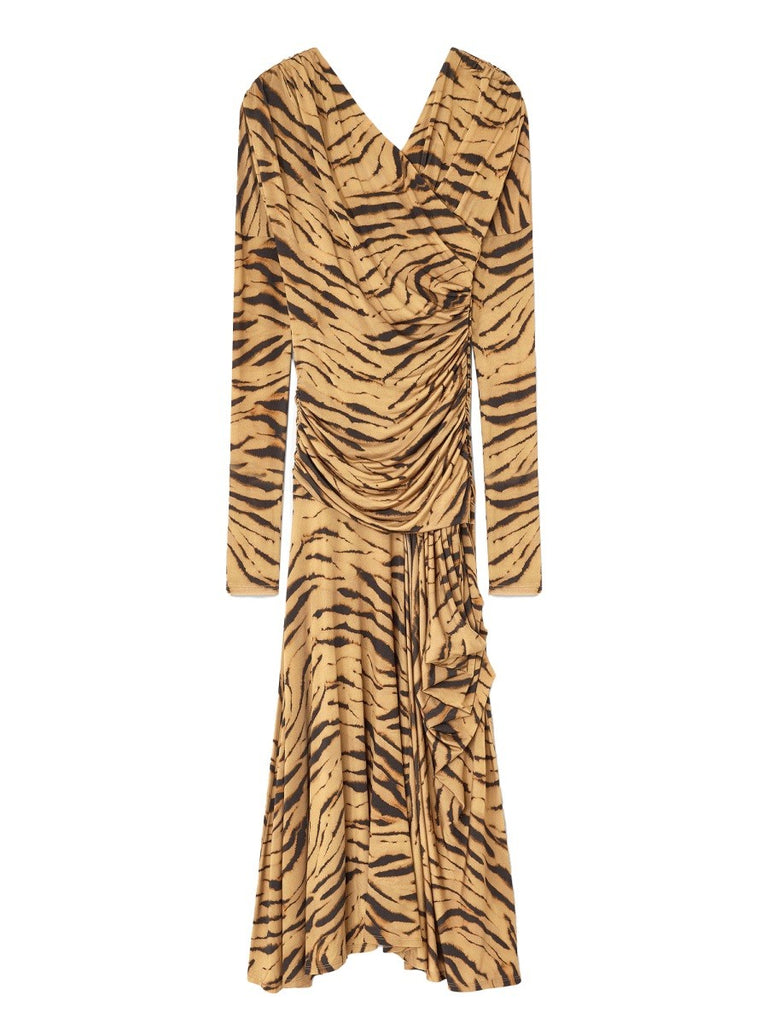 LONG DRESS WITH "ZEBRA" PRINT